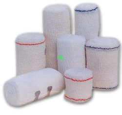 中国 5cm*4.5m の医学の包帯テープに服を着せる外科のための綿の伸縮性がある包帯 サプライヤー