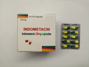 中国 Indomethacin は 25MG BP/USP Antirheumatics 10*10's/箱を要約します サプライヤー