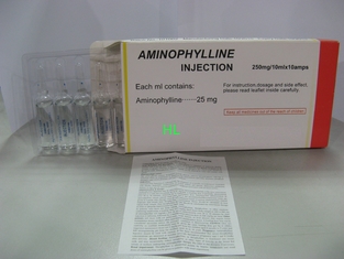 中国 アミノフィリンの注入 250 mg/10mL Bronchodilator の薬 BP/USP サプライヤー