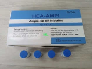 中国 Ampicillin ナトリウムの粉の注入 1.0g Antibiosis は有効期限 3 年に薬剤を入れます サプライヤー