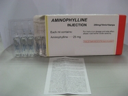 中国 アミノフィリンの注入 250 mg/10mL Bronchodilator の薬 BP/USP 工場